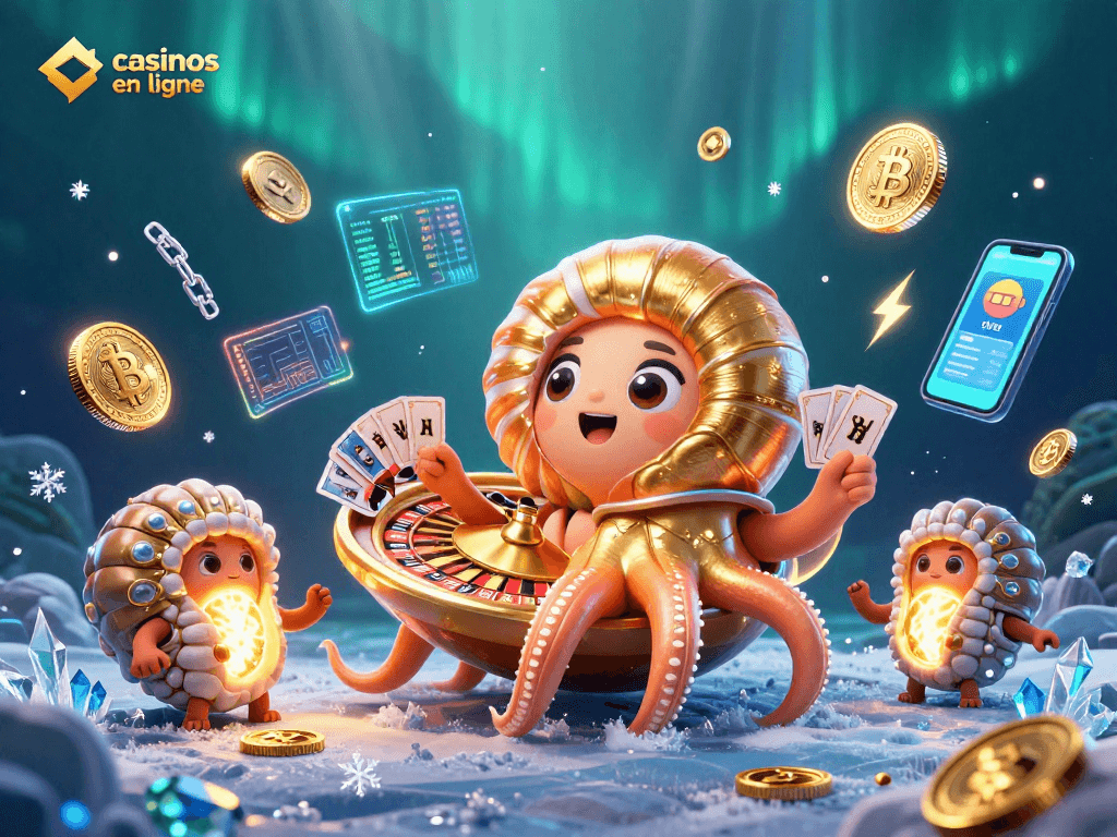 Profitez de l'adrénaline des casinos en ligne avec cette illustration captivante.
