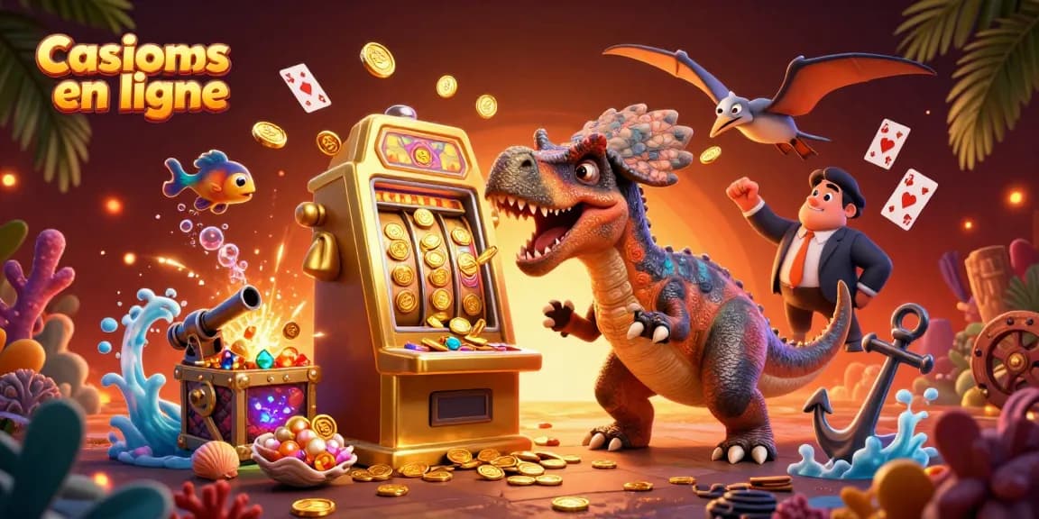 Retrouvez les casinos en ligne avec un pachycéphalosaure qui déclenche des jackpots de pièces dorées.