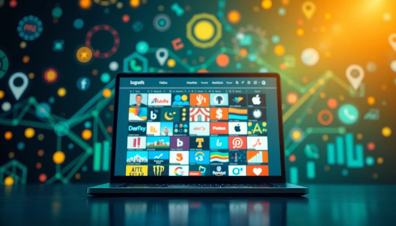 Showcase of the million dollar homepage with vibrant mini ad grids attracting attention.