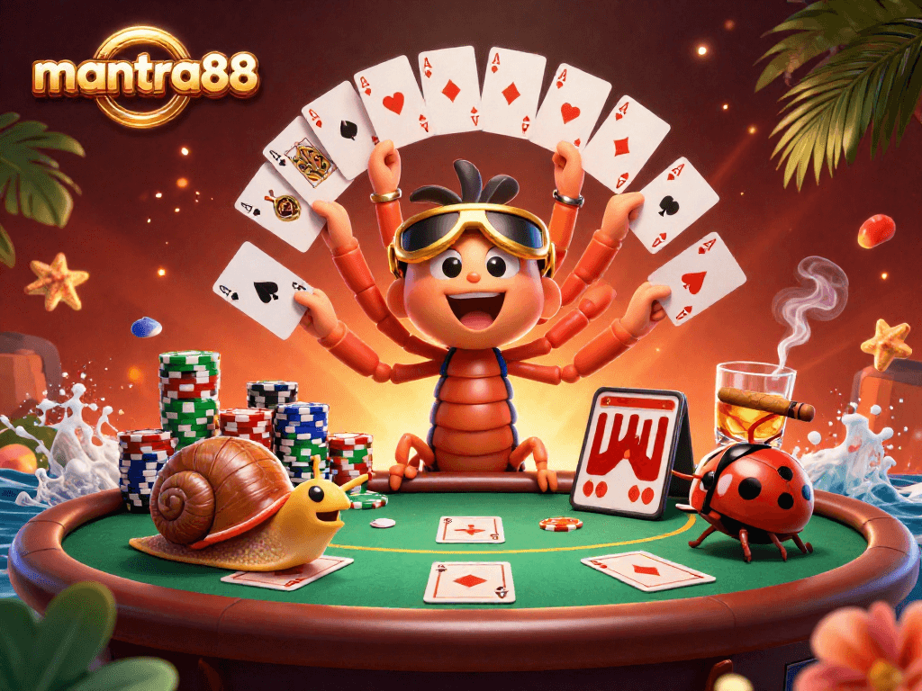 Players discover big wins at mantra88 with energetic casino elements and colorful characters.