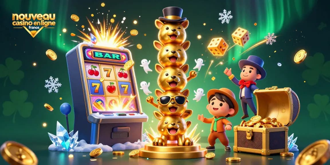 Assemblez des gains avec le nouveau casino en ligne France grâce à une machine à sous explosive et un totem amusant.