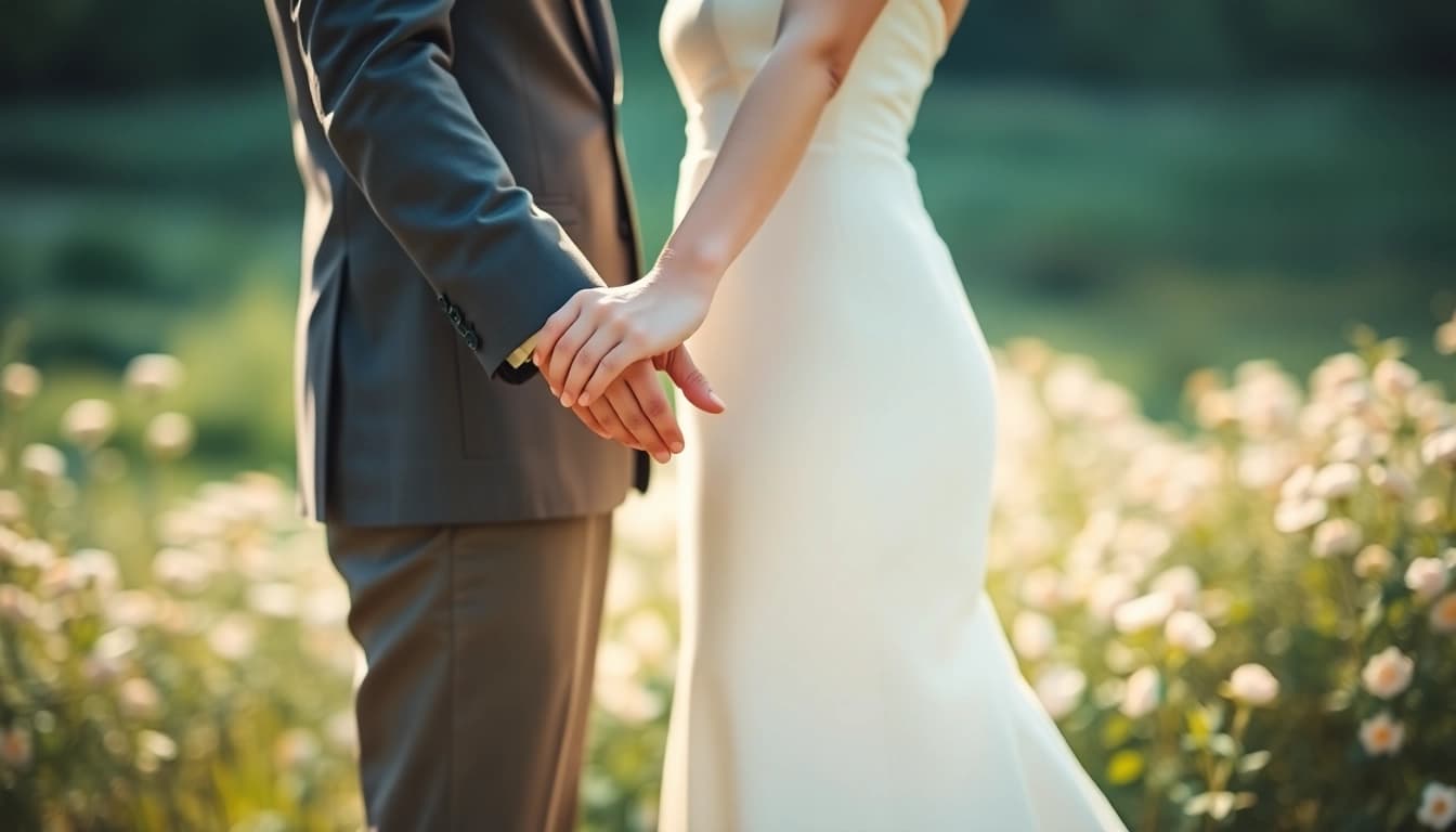 Capture of a couple by a wedding photographer Mississauga Ontario in a beautiful natural setting.