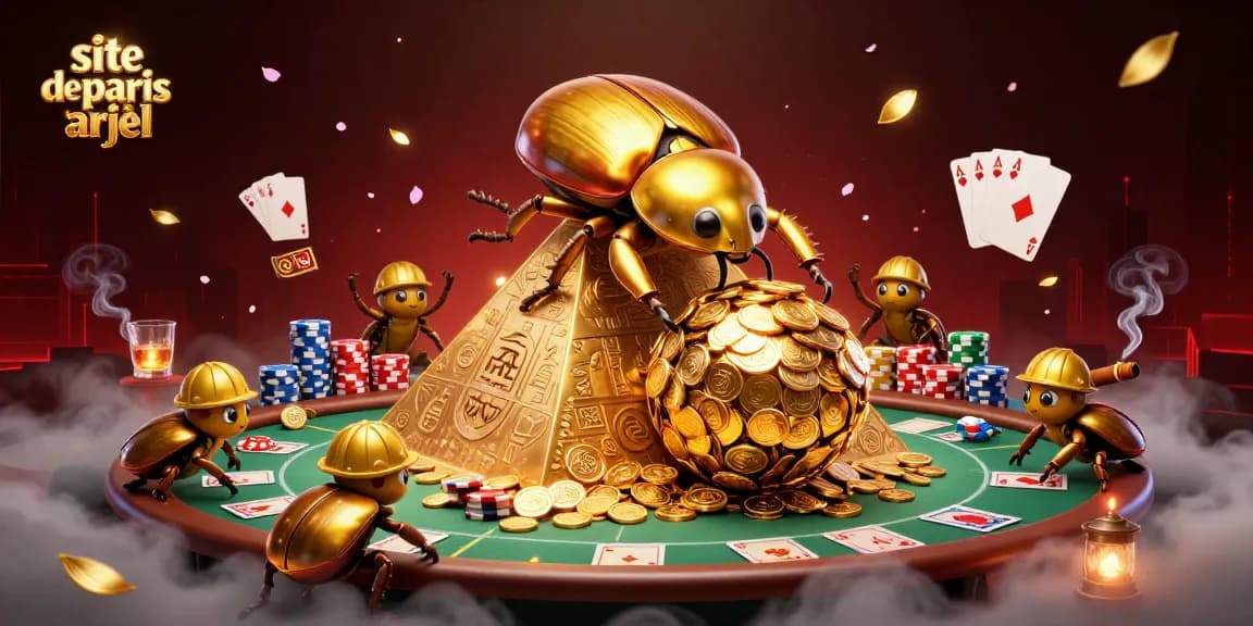 Pariez sur le site de paris hors arjel avec une illustration riche et dynamique de personnages de casino.