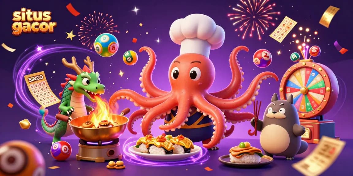 Engage with the exhilarating world of situs gacor featuring vibrant casino elements and lively characters.