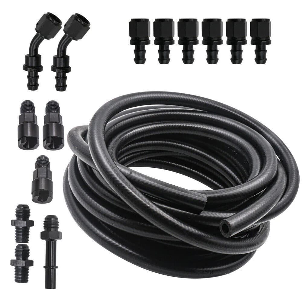 Premium E85-Compatible AN Fittings for Flex Fuel Applications