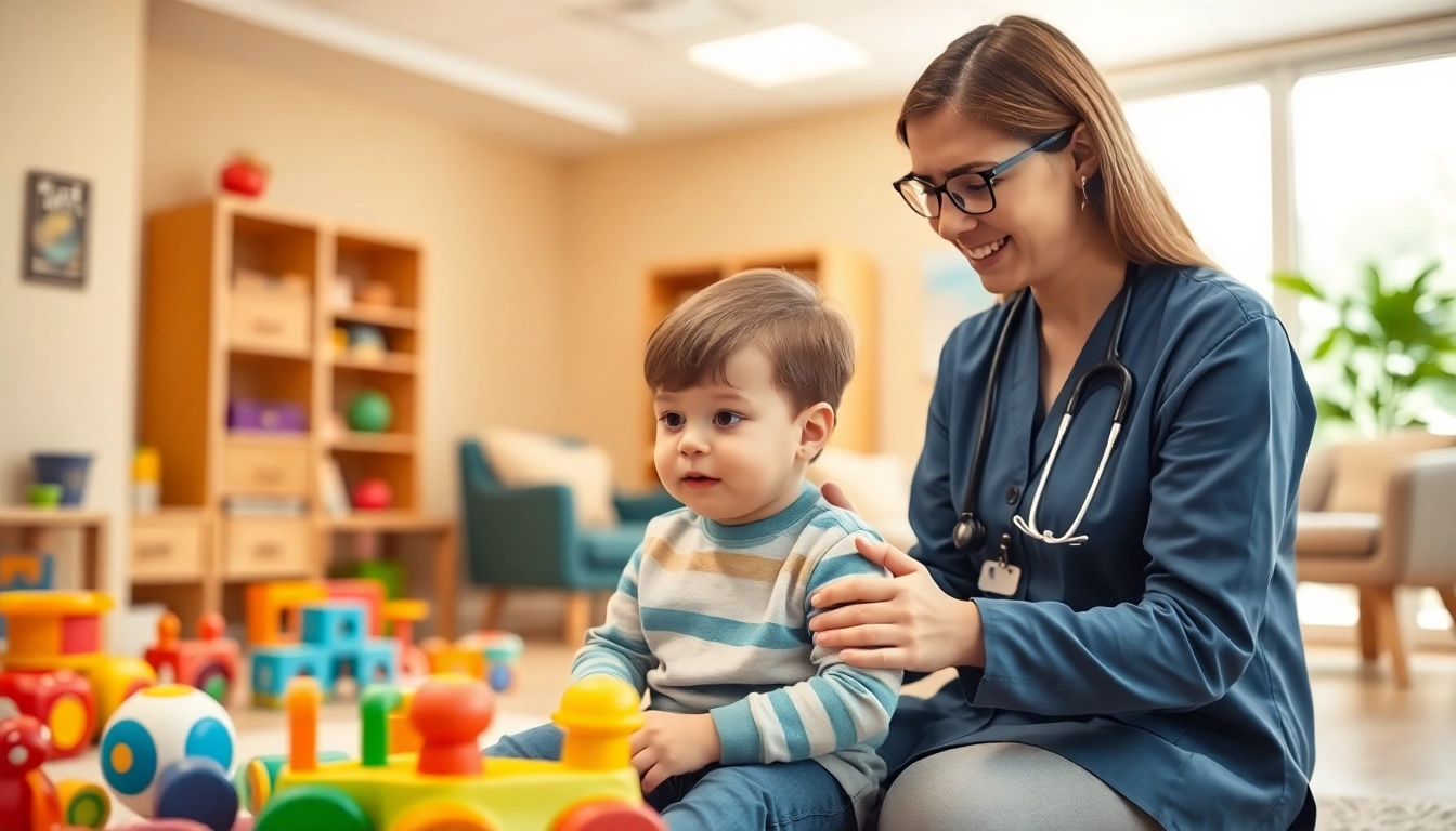 What is ABA therapy session showing a therapist and child engaged in learning activities, highlighting engagement and connection.