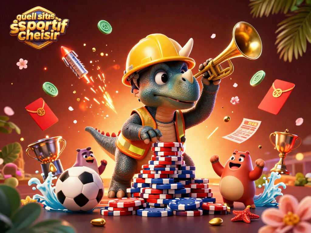 Quel site de paris sportif choisir pour miser sur des événements sportifs ? Animation captivante de triceratops et parasaurolophus.