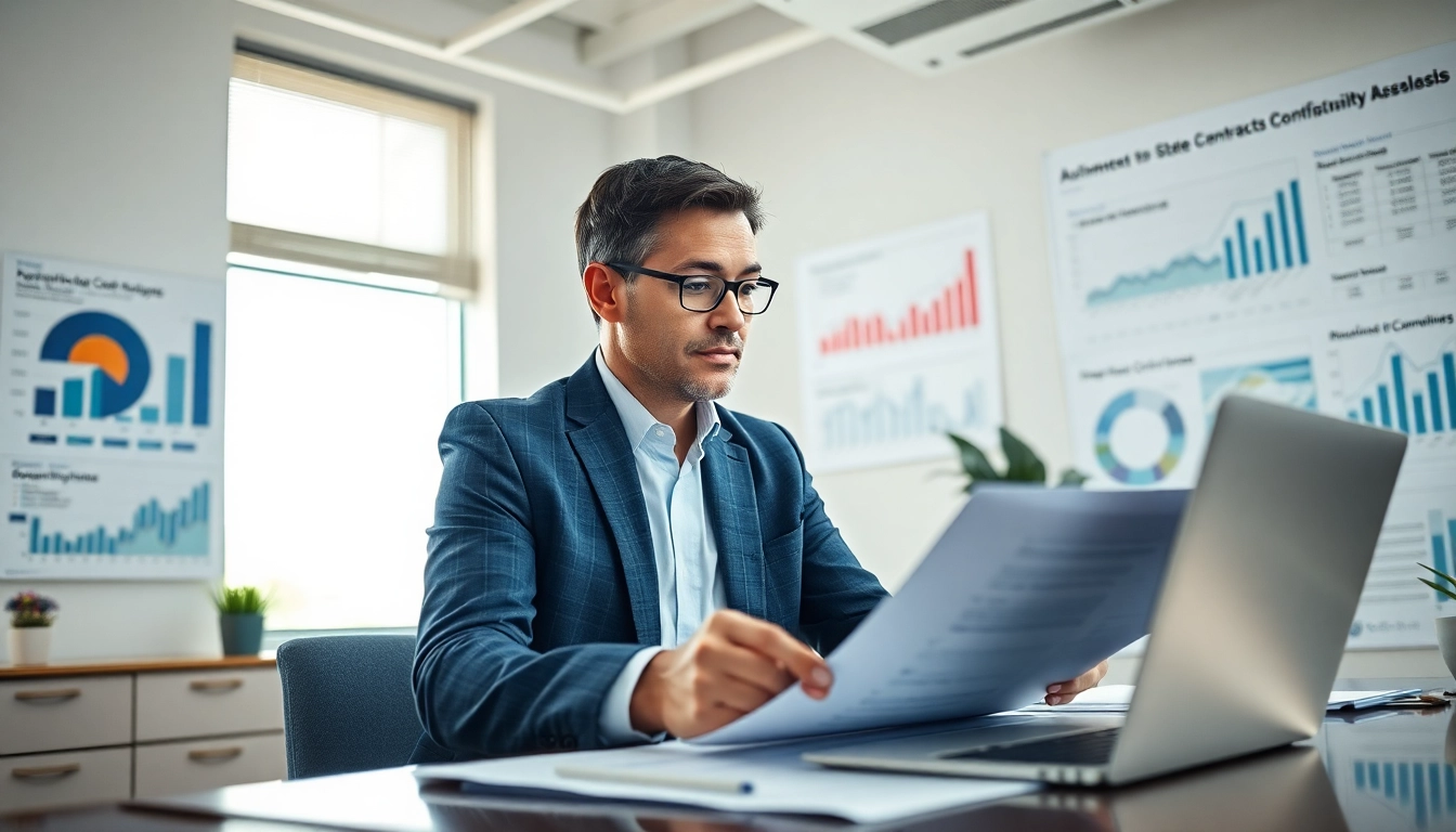 Analyze Federal and State contracts and grants effectively with a consultant in a focused office.
