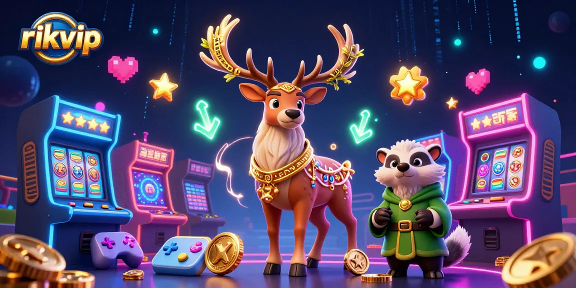 Engage with rikvip's exciting 3D casino scene featuring vibrant characters and dynamic game elements