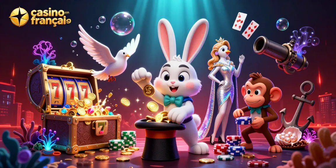 Expérimentez l'excitation du casino en ligne français avec cette illustration captivante.