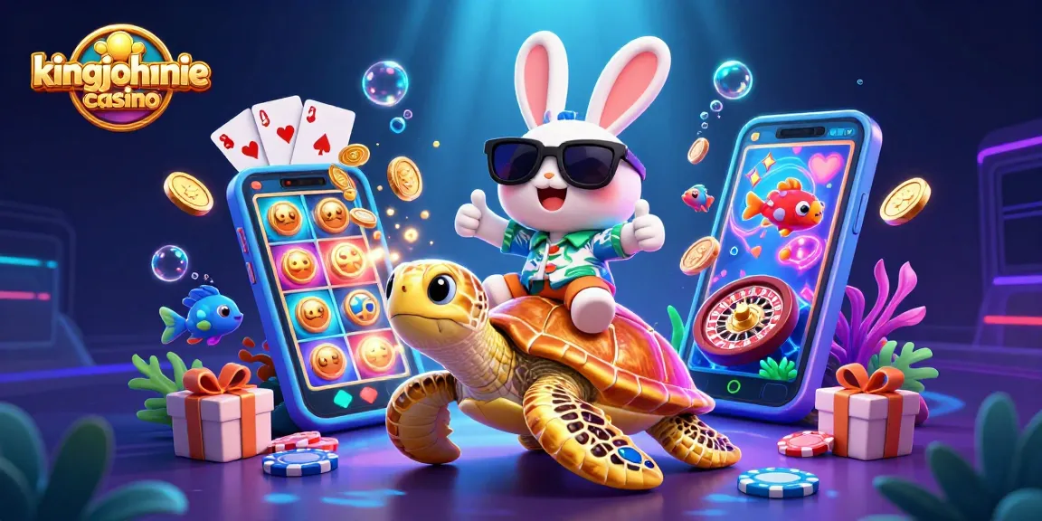 Experience exciting games at kingjohnnie casino with a lucky rabbit and a golden turtle!