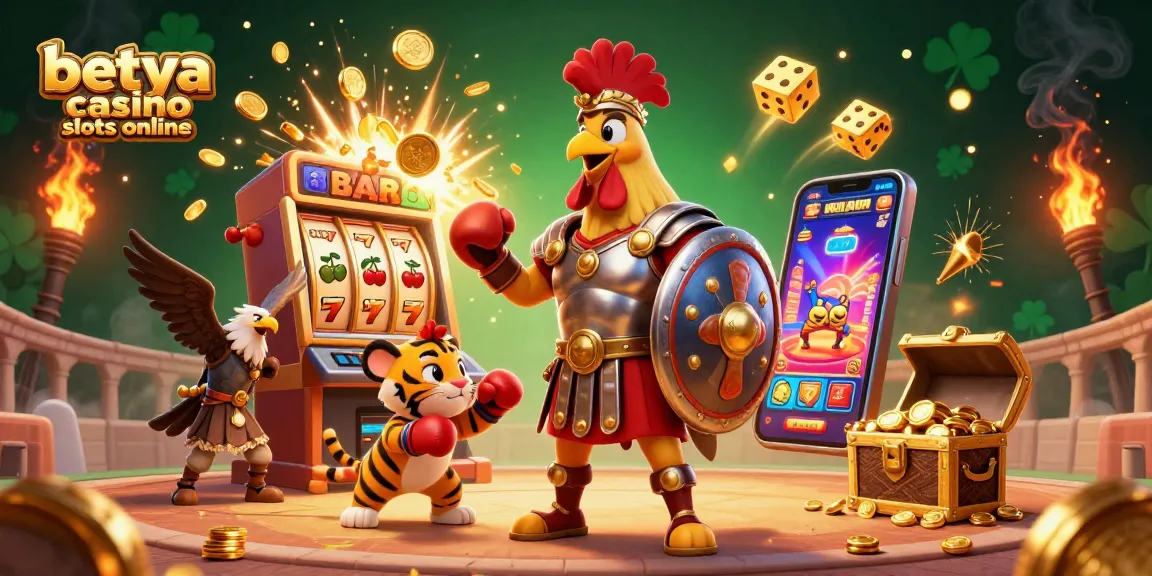 Engage with the vibrant scene of betya casino slots online showcasing thrilling slot reels and exciting jackpot visuals.
