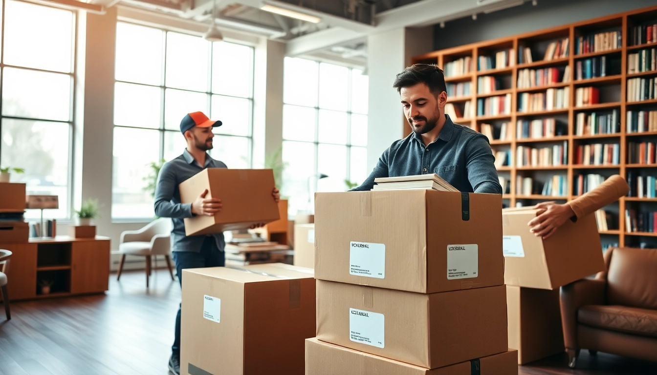 Efficient movers preparing for a WRITER RELOCATION THANE with careful handling of books.