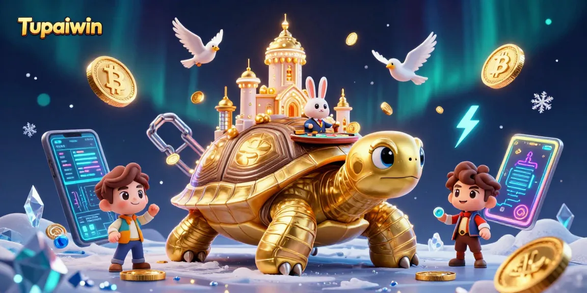 Engage with Tupaiwin and discover a dynamic casino scene featuring a golden tortoise and rabbit dealer.