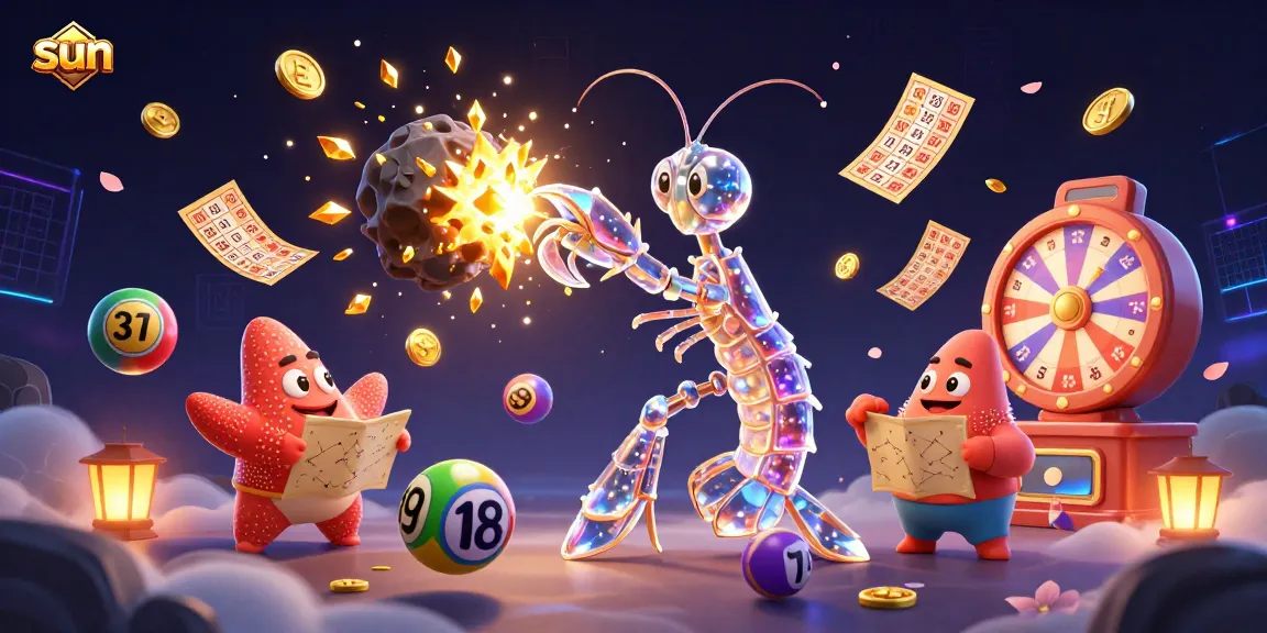 Experience sun gaming thrills with enhanced visuals of vibrant lottery interactions and excitement.