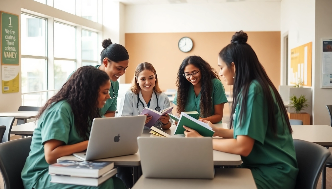Join nursing students at NCLEX review center Houston TX studying together to achieve success.