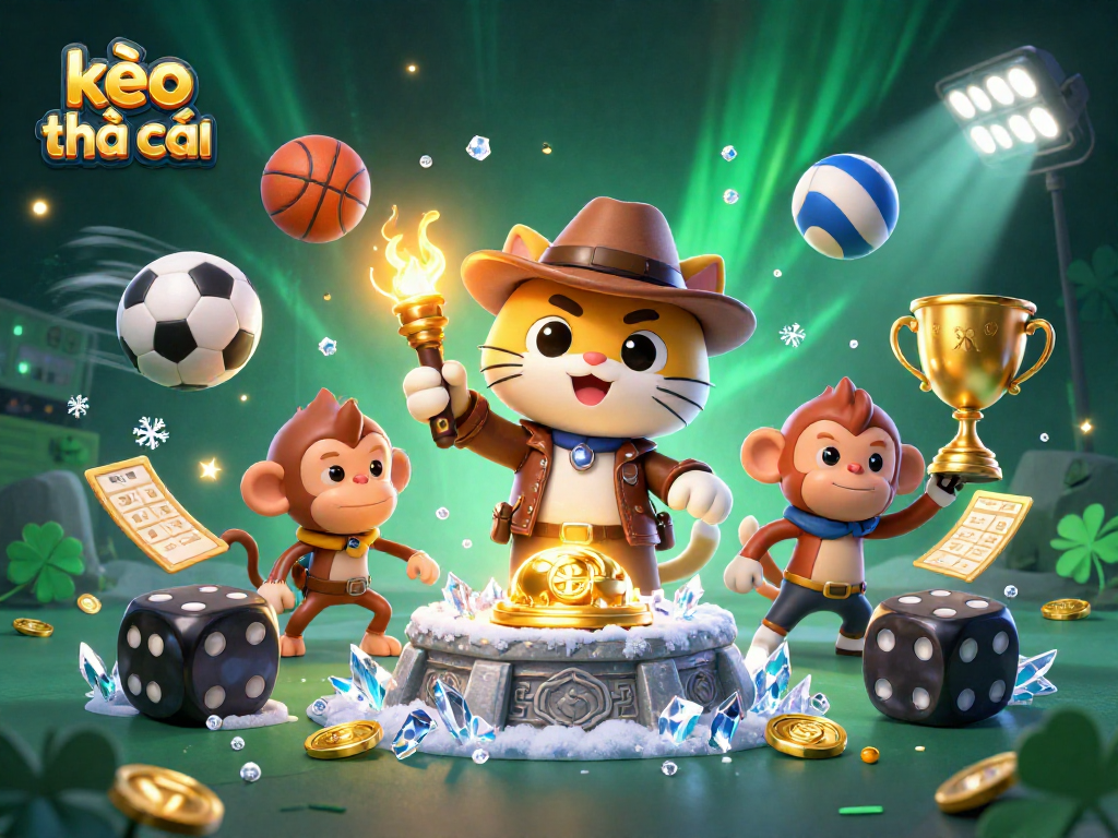 Engage with kèo nhà cái's thrilling casino adventure featuring a daring explorer and sports elements.